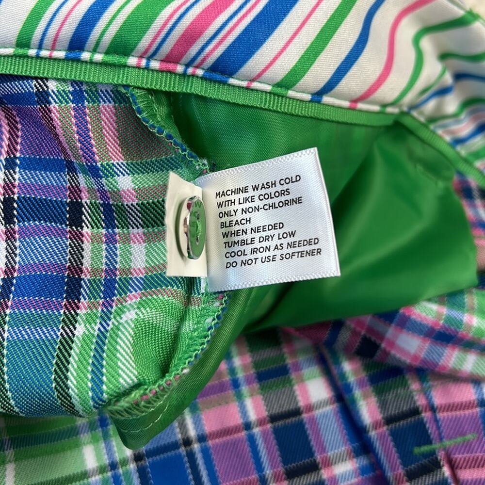 Lady Hagen pink and green plaid‎ golf shorts, size 10 - Picture 9 of 9